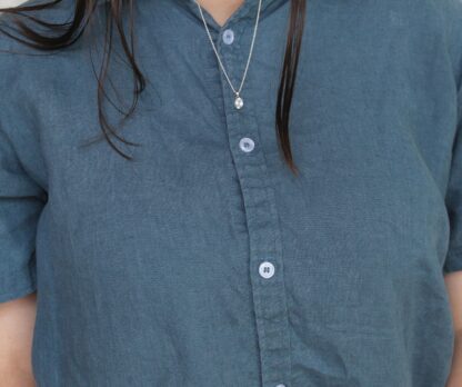 Jemagic White Topaz Pendant being Worn